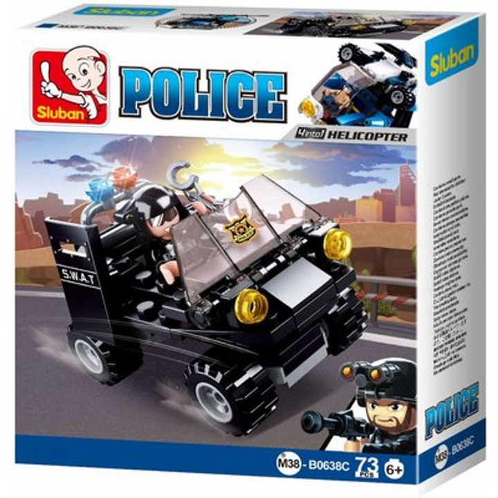 Police 4-in-1 Building Brick Display Set, x2 of each kit A-D - 5