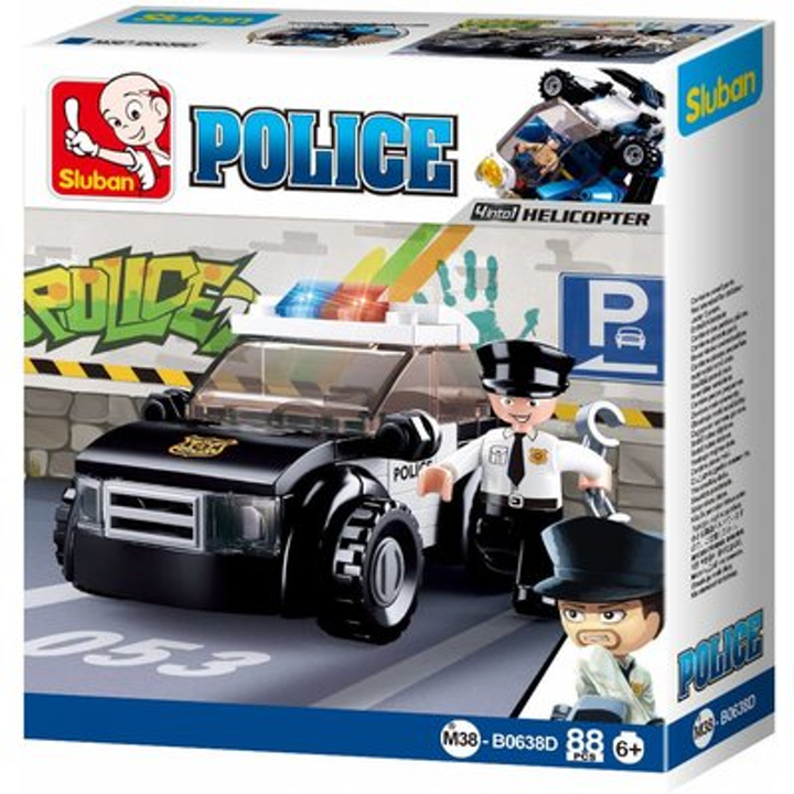 Police 4-in-1 Building Brick Display Set, x2 of each kit A-D - 6