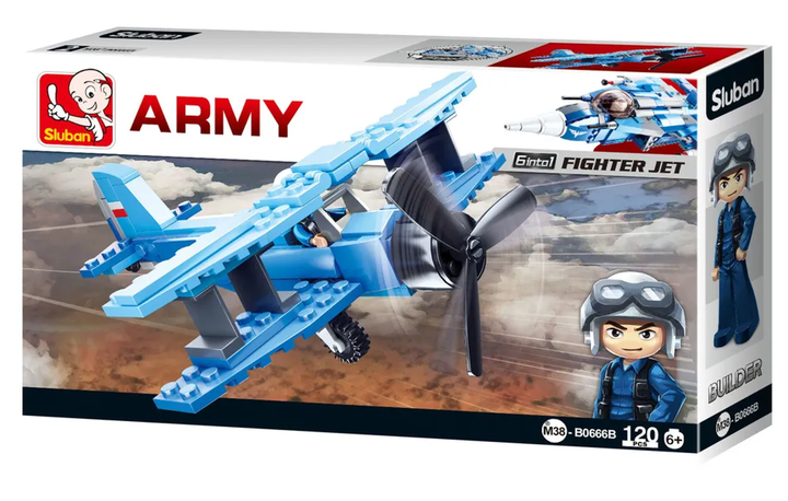 Fighter Jet 6-in-1 Transformer Building Brick Display (728 pcs) - 3