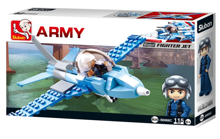 Fighter Jet 6-in-1 Transformer Building Brick Display (728 pcs) - 4