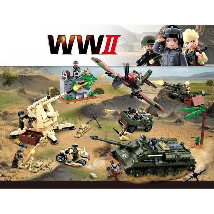 WWII Battle of Kursk Building Brick Kit (998 pcs)