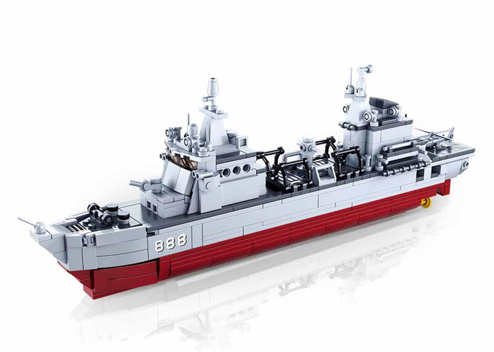 Model Bricks Supply Ship 1:450 Building Brick Kit (495 Pcs) - 2