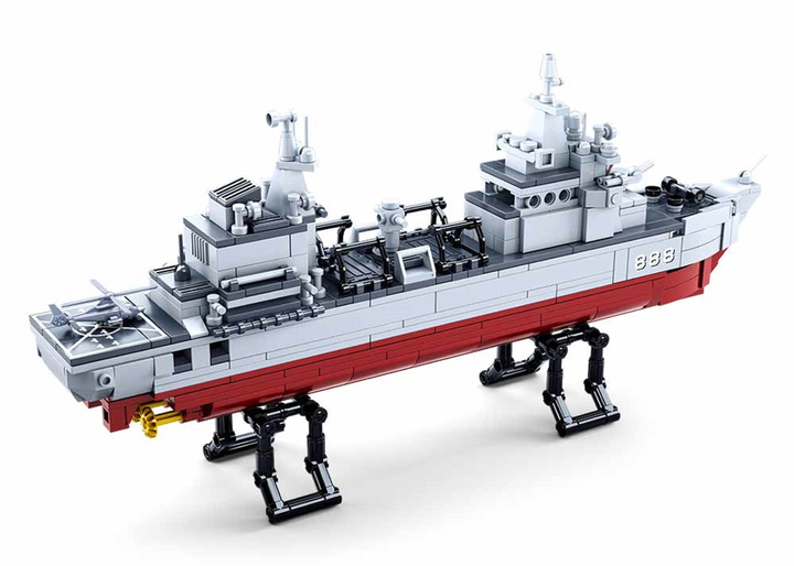 Model Bricks Supply Ship 1:450 Building Brick Kit (495 Pcs) - 3