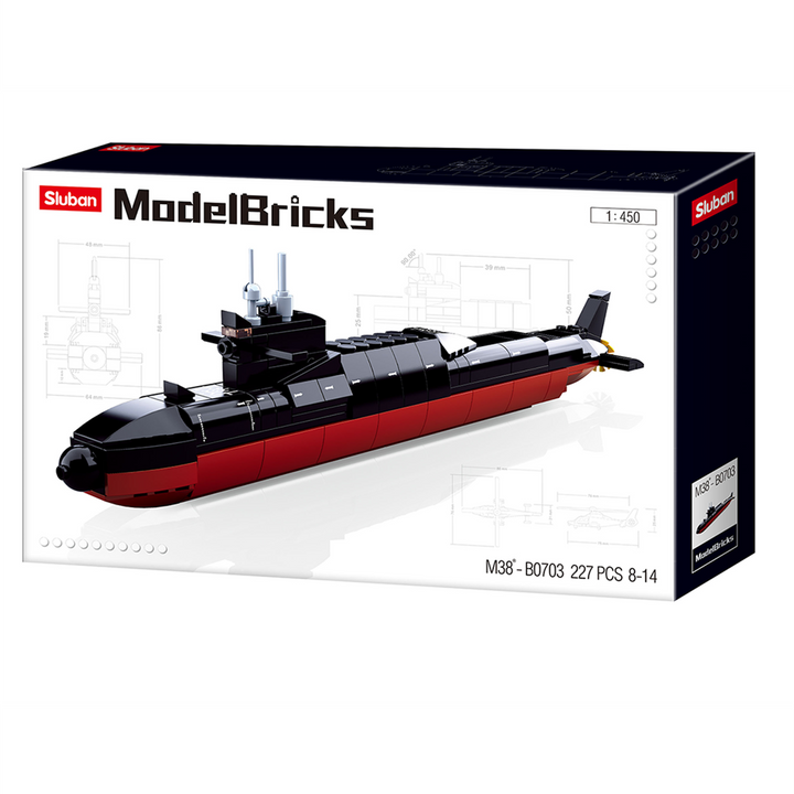 Model Bricks Strategic Submarine Building Bricks (269 Pcs)