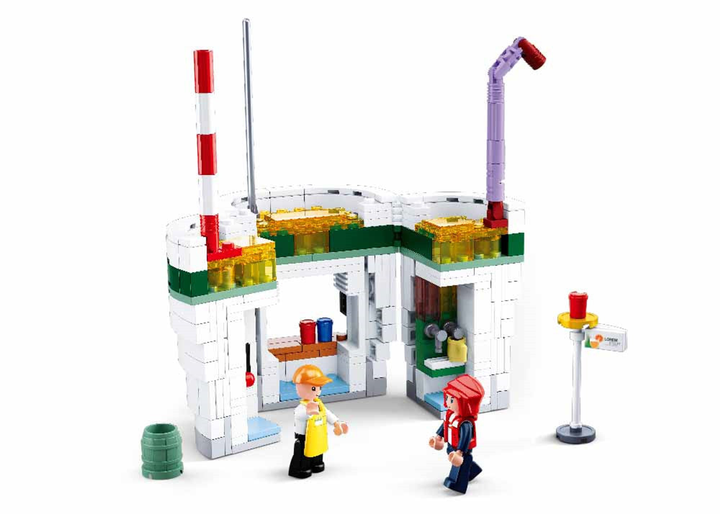 Food Court Beverage House Building Brick Kit (283 Pcs) - 3