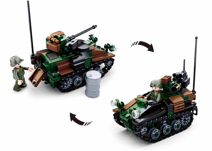 Model Bricks 2-in-1 - Wiesel Armored Weapons Carrier (245pcs) - 3