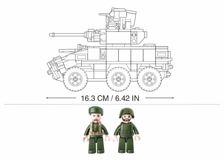 Model Bricks EBRC 6x6 Wheeled Infantry Combat Vehicle (384pcs) - 4