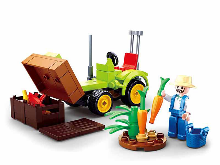 Harvest Farm Tractor Building Brick Kit (80 pcs) - 3