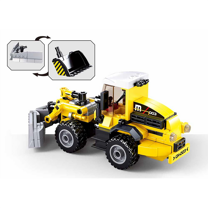 2-in-1 Forklift Construction Truck Building Brick Kit (200 pcs) - 4