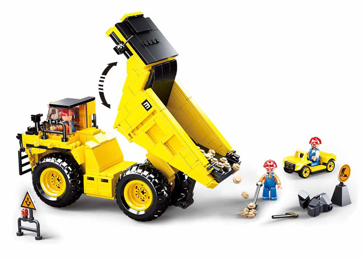 Mine Dump Truck Building Brick Kit (416 pcs) - 3