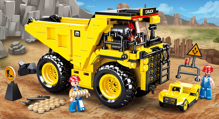 Mine Dump Truck Building Brick Kit (416 pcs) - 4