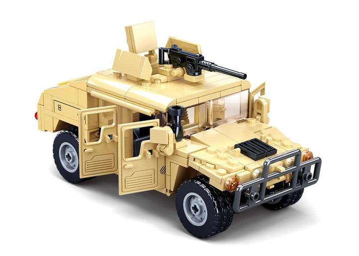 Hummer Assault Army Vehicle Building Brick Kit (265 pcs) - 3