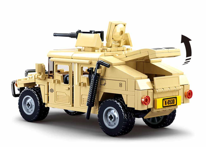 Hummer Assault Army Vehicle Building Brick Kit (265 pcs) - 4