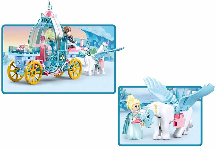 Fairy Tales of Winter Carriage Building Brick Set (191 pcs) - 4