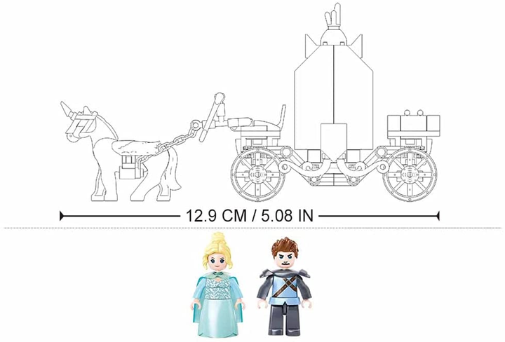 Fairy Tales of Winter Carriage Building Brick Set (191 pcs) - 5