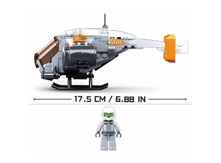 Atomic Storm Uprising, Thunder Aircraft Building Brick Kit (211 pcs) - 5