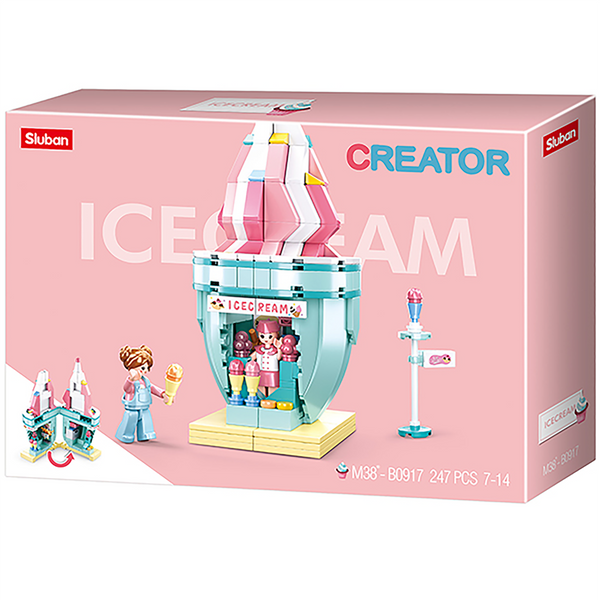 Ice Cream House Building Brick Kit (247 pcs)