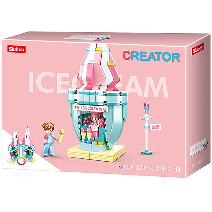 Ice Cream House Building Brick Kit (247 pcs)