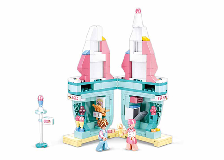 Ice Cream House Building Brick Kit (247 pcs) - 3