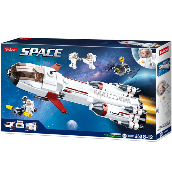 Saturn Space Expedition Rocket Building Brick Kit (468 pcs)