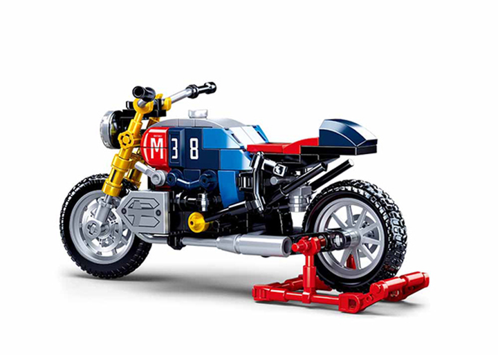 Colorful Motorcycle Building Brick Kit (197 pcs) - 4