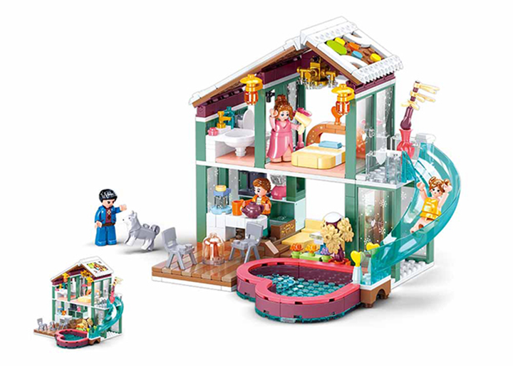 Winter Resort Lodge Building Brick Kit (439 pcs) - 2