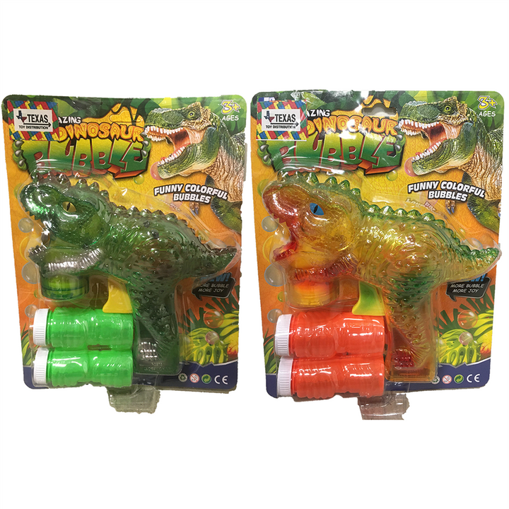 Dinosaur Bubble Gun, Two Colors Green and Yellow Available x1 of each style