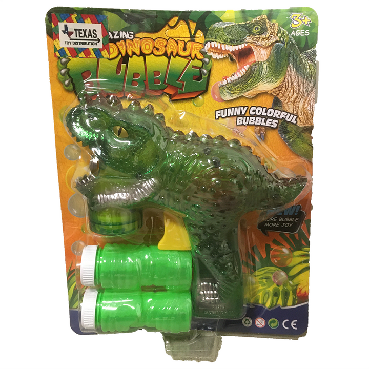 Dinosaur Bubble Gun, Two Colors Green and Yellow Available x1 of each style - 2