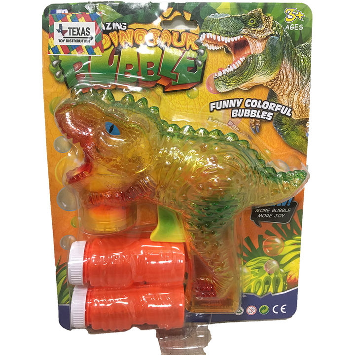 Dinosaur Bubble Gun, Two Colors Green and Yellow Available x1 of each style - 3