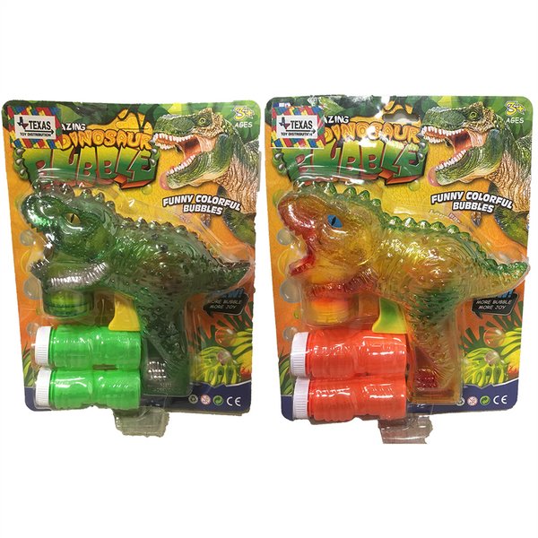 Dinosaur Bubble Gun, Two Colors Green and Yellow Available Yellow