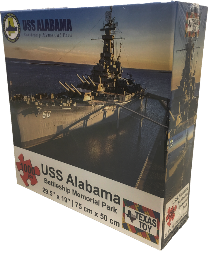 USS Alabama Battleship Cardboard Puzzle 1000-pc 2mm - 2