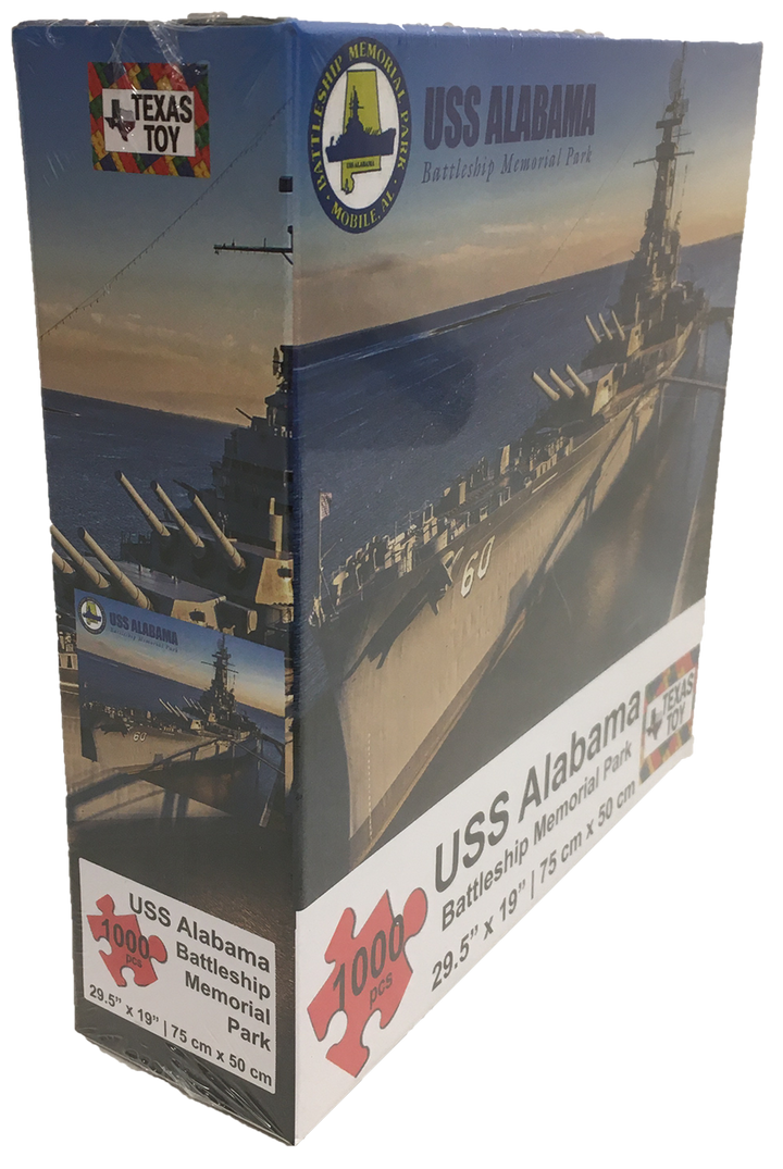 USS Alabama Battleship Cardboard Puzzle 1000-pc 2mm - 3