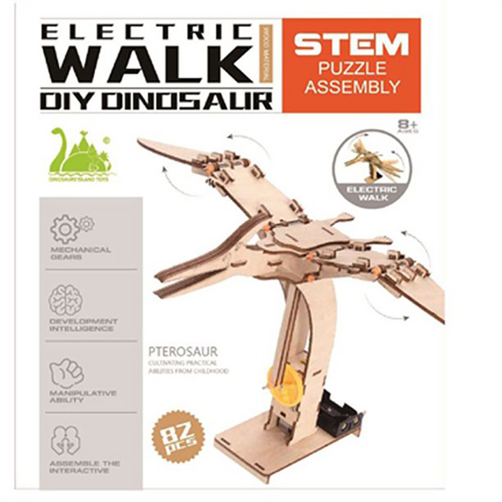 Pterosaur DIY Electric Puzzle Assembly STEM Kit 82 pcs