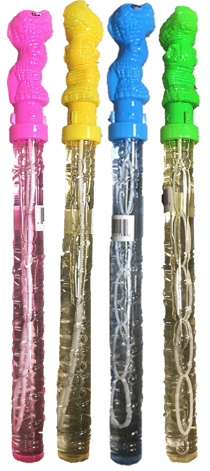 Dinosaur Bubble Wand Display, x24 wands in 4 colors - 3