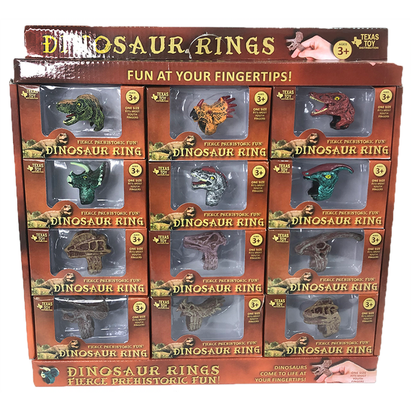 Dinosaur Ring Display Box, x12 Ring Assortment