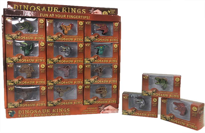 Dinosaur Ring Display Box, x12 Ring Assortment - 2