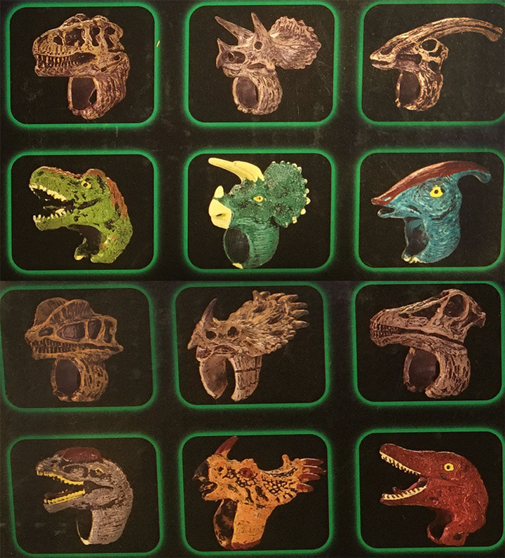 Dinosaur Ring Display Box, x12 Ring Assortment - 3