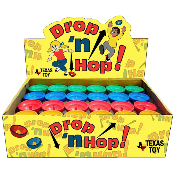 Drop 'n Hop Old Time Popper Fidget Toy Yellow