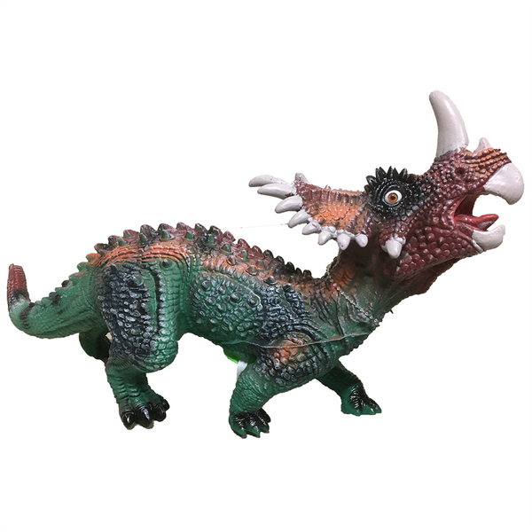 Styracosaurus 17" Vinyl Dinosaur Figurine with Sound Effects