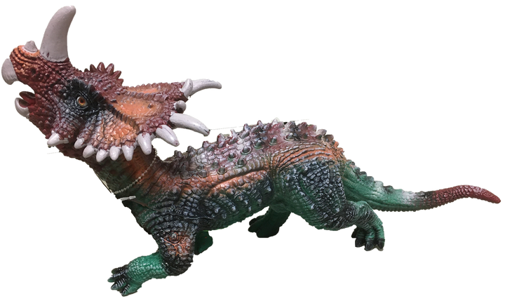 Styracosaurus 17" Vinyl Dinosaur Figurine with Sound Effects - 2