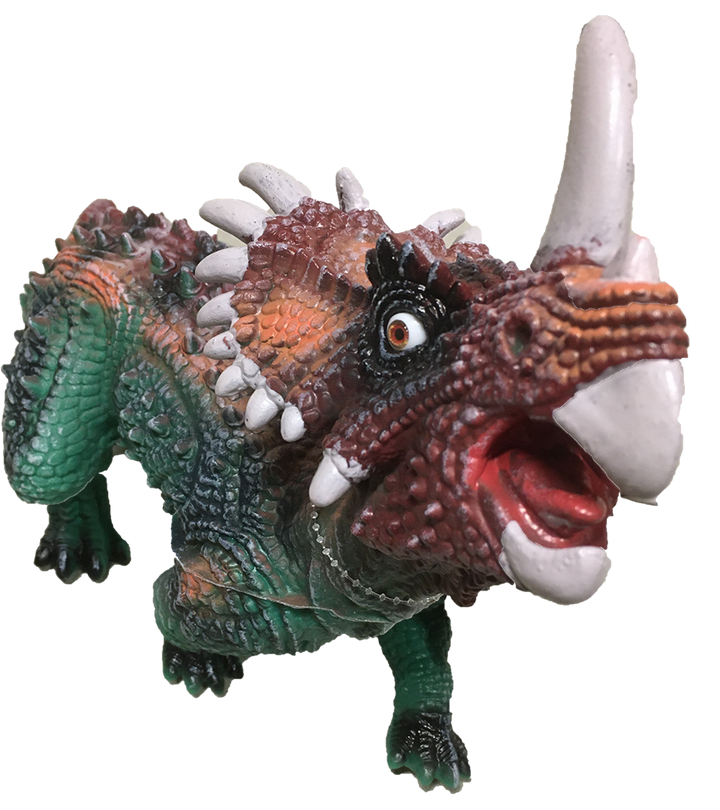 Styracosaurus 17" Vinyl Dinosaur Figurine with Sound Effects - 3