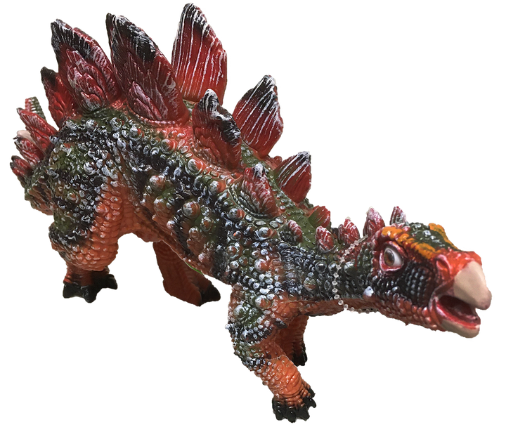 Stegosaurus 17" Vinyl Dinosaur Figurine with Sound Effects - 3