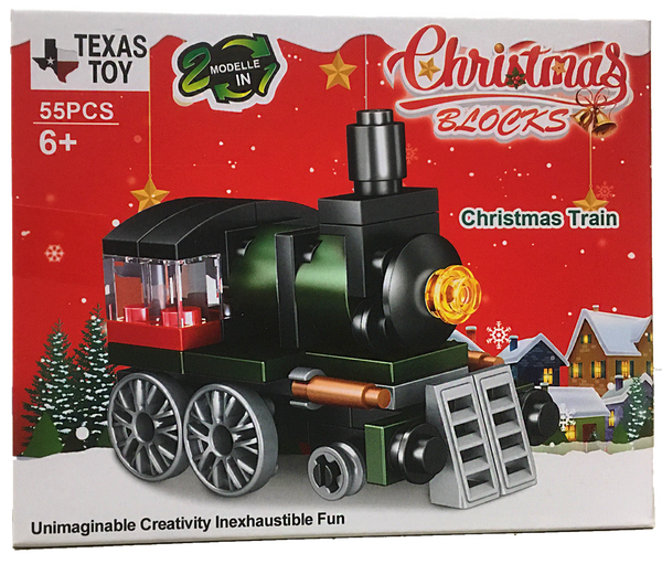 Christmas Train Building Brick Kit (55 pcs)