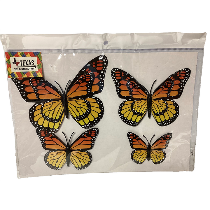 Monarch Butterfly Hair Clips and Magnets in Peggable Bag Magnetic Back Set of 4 - 2