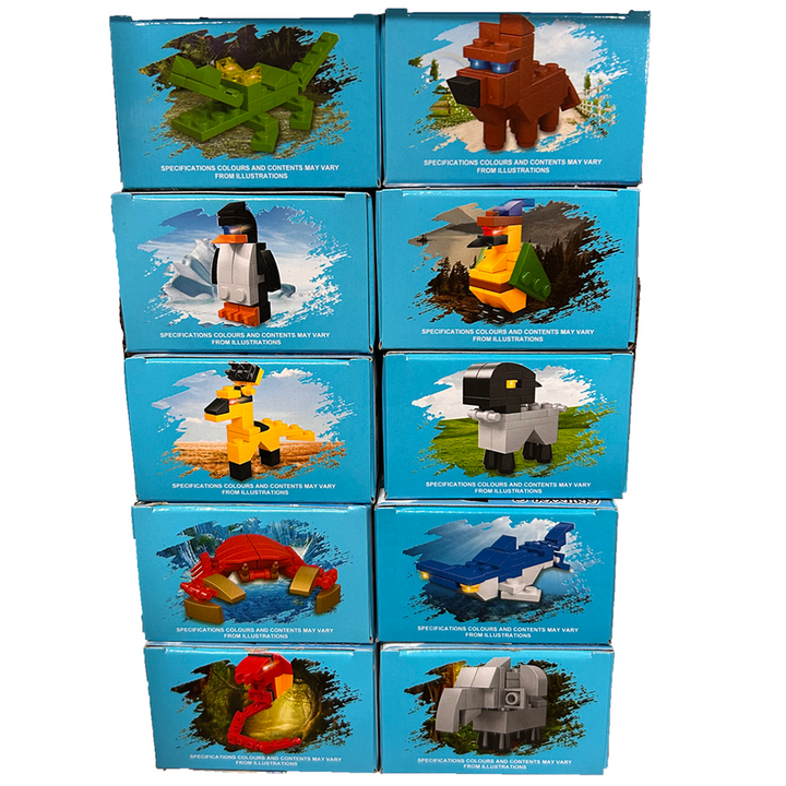 Animal Building Brick 10-in-1 Display Set - 2