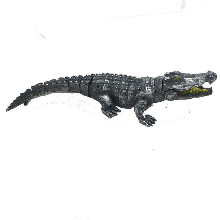 Mechanic Silver Crocodile Walking Toy - 2