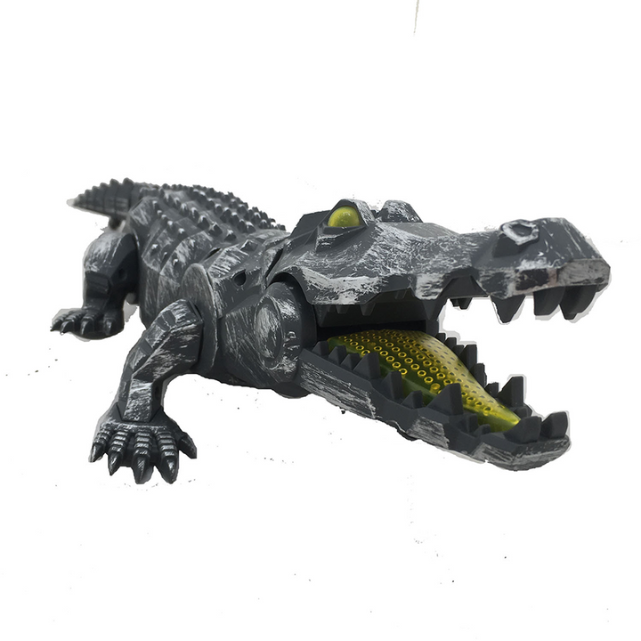 Mechanic Silver Crocodile Walking Toy - 5