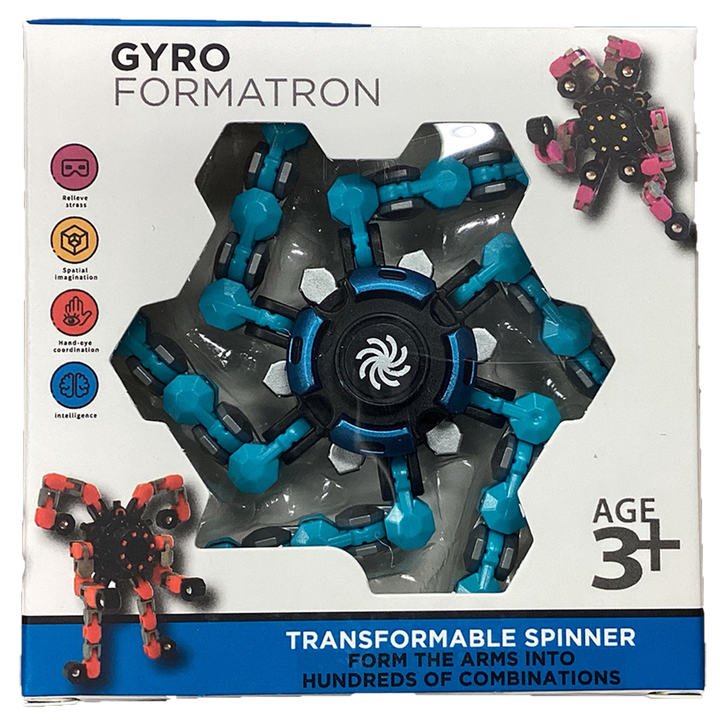 Gyro Formatron Fidget Spinners with Adjustable Arms Blue - 4