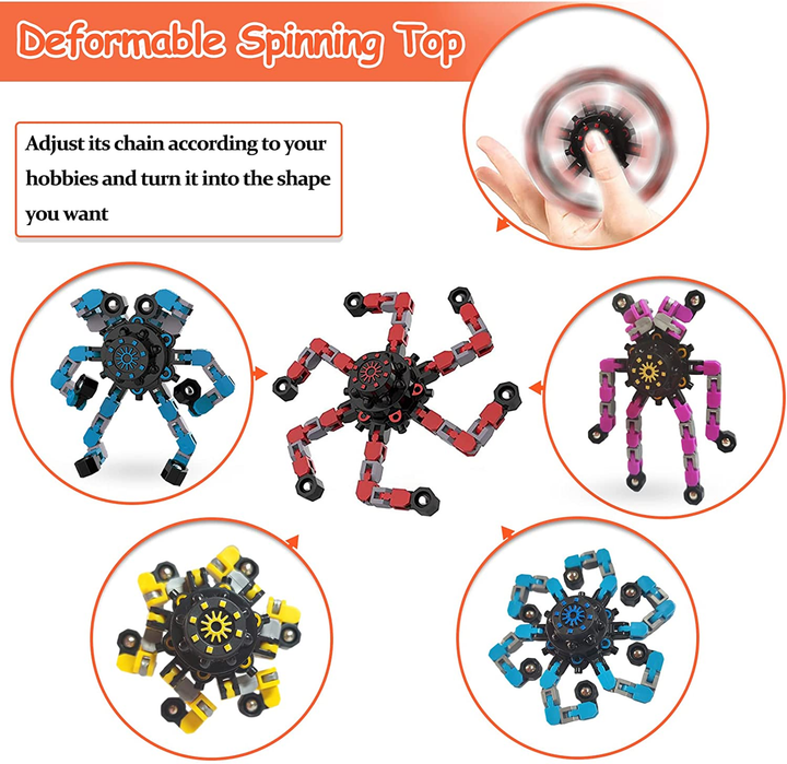 Gyro Formatron Fidget Spinners with Adjustable Arms Blue - 6