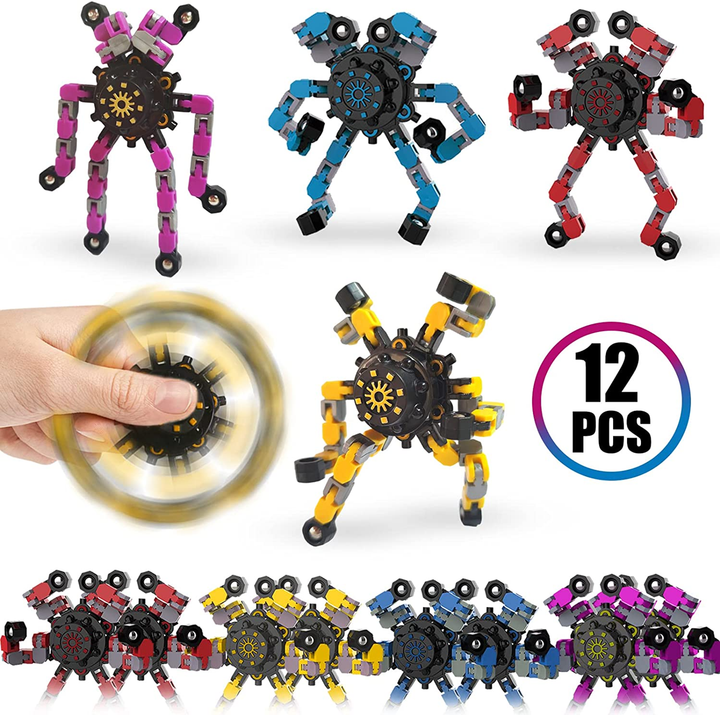 Gyro Formatron Fidget Spinners with Adjustable Arms Display Set of x24 Spinners - 9